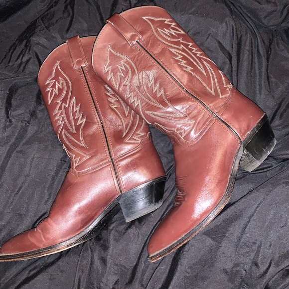 GENUINE LEATHER COWBOY BOOTS - Picture 3 of 10